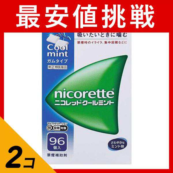 指定第２類医薬品 2個セット ニコレットクールミント 96個