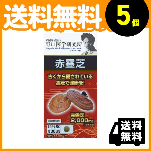野口医学研究所 赤霊芝 240粒 5個セット  ≪小型宅配便での配送≫の通販は