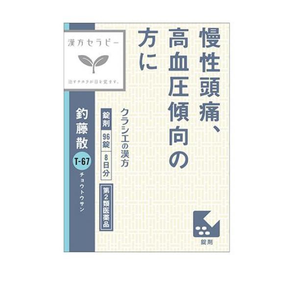 第２類医薬品〔T-67〕クラシエ 釣藤散料エキス錠 96錠