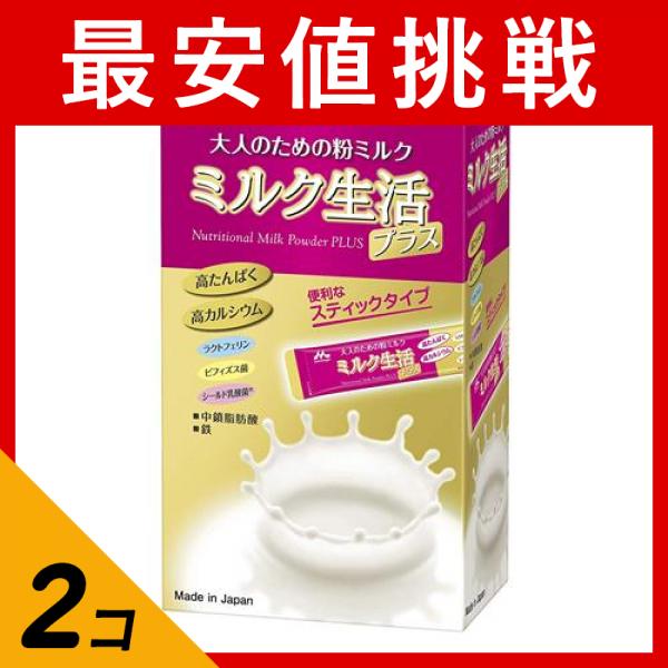 森永乳業 大人のための 粉ミルク ミルク生活 プラス 300g (約15回分) ×6