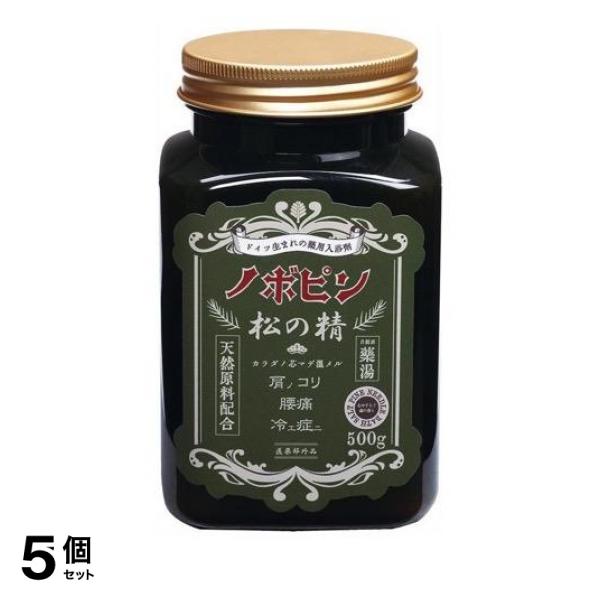 5個セット 薬用入浴剤 ノボピン 松の精 500g (ボトル N-8779)の通販は 5,048円