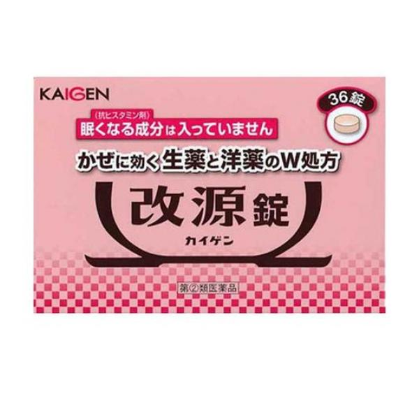 【指定第２類医薬品】クーポン有 カイゲンファーマ 改源 錠 36錠(定形外郵便での配送)