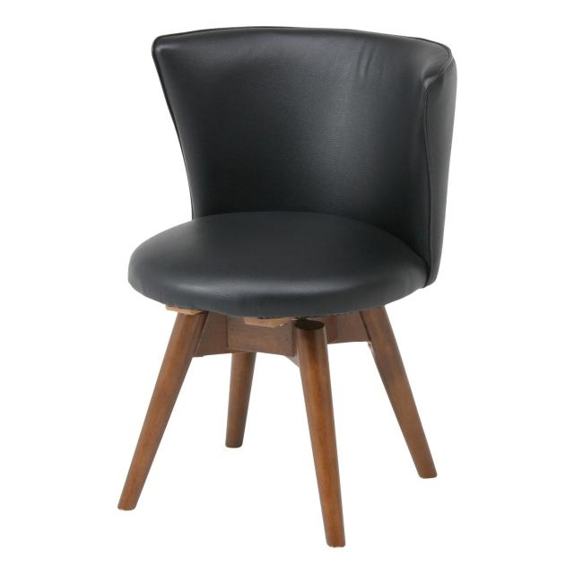 チェア 椅子 ダイニングチェアー クラム ウエンジ/ブラック 合皮 天然木 おしゃれ リビング シンプル の通販は