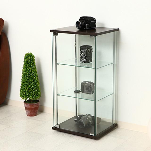コレクションケース フィギュアケース 3段 高さ86cm 全面ガラス