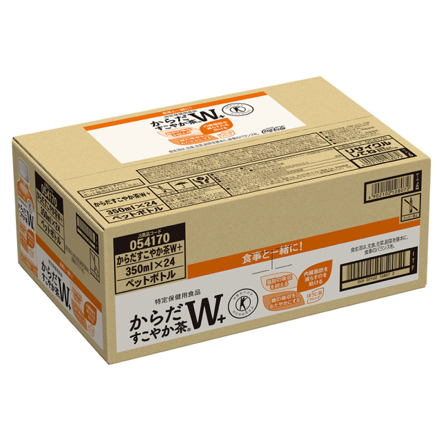コカ・コーラ からだすこやか茶W＋ 350mL×24本（24本×1ケース） 特定