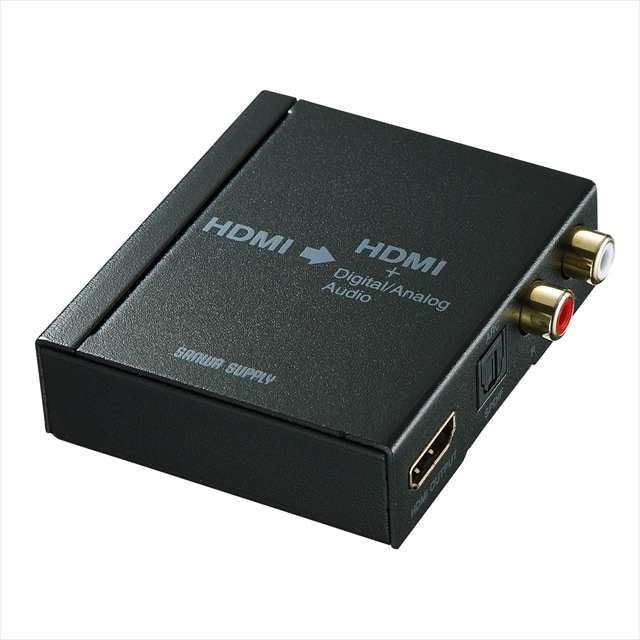 サンワサプライ HDMI信号オーディオ分離器 光デジタル アナログ対応のサムネイル