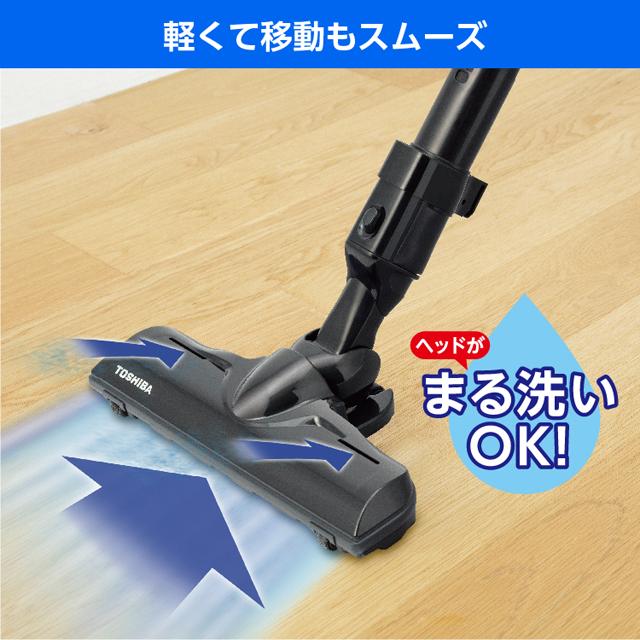 東芝 掃除機 紙パック式 紙パック式クリーナー VC-PH65A(W)の