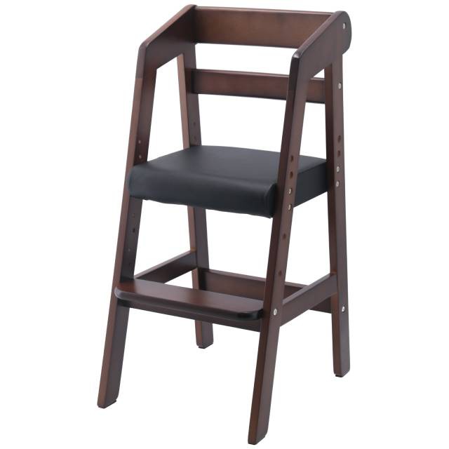 不二貿易 椅子 木製ベビーチェアー ダークブラウン - キッズ・ベビーチェア