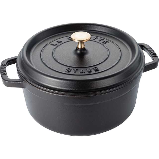 staub ストウブ 鍋 ホーロー鍋 両手鍋 ココット ラウンド 24cm 日本