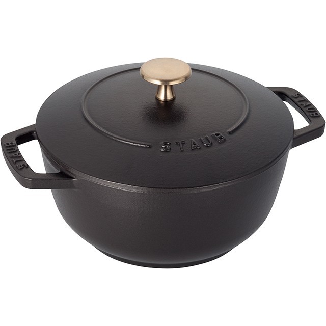 staub ストウブ 鍋 ワナベ Wa-NABE L 20cm 日本正規販売品 両手 鋳物