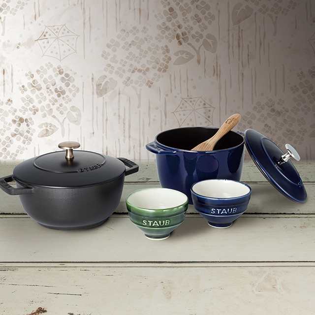 staub ストウブ 鍋 ワナベ Wa-NABE L 20cm 日本正規販売品 両手 鋳物