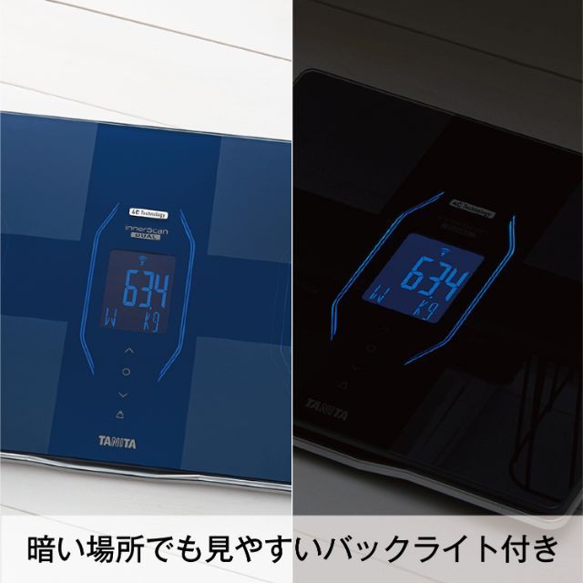 体重計 タニタ TANITA 体組成計 体脂肪計 スマホ bluetooth アプリ 日本製 自動認識 乗るだけ 筋肉量 メタリックブルー  RD-914L-BL｜au PAY マーケット