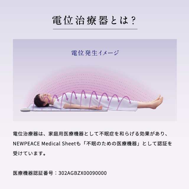 NEWPEACE Medical Sheet ニューピース メディカルシート 寝具 電位治療