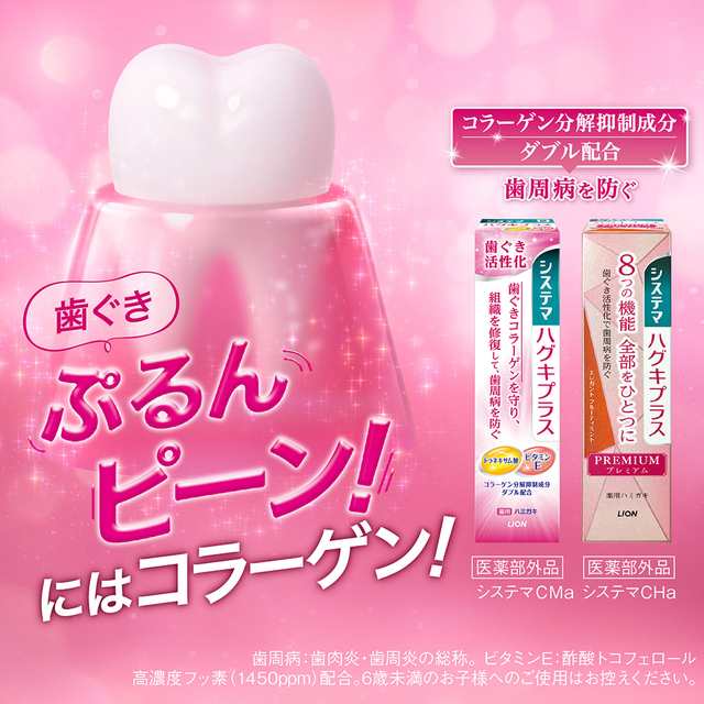 システマ ハグキプラスW ハミガキ 95g×2個セット 医薬部外品