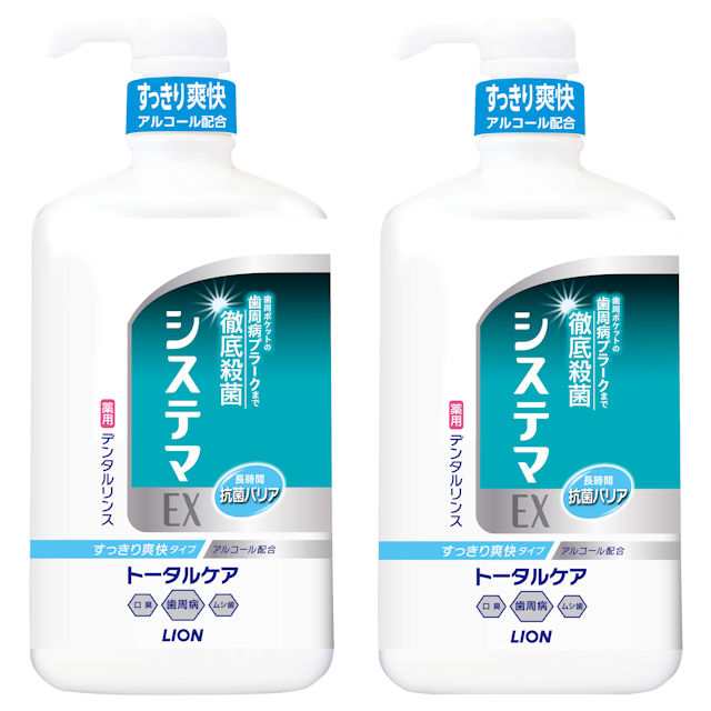 ☆大感謝セール】ライオン システマEXデンタルリンス アルコール 900ml マウスウォッシュ