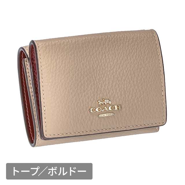 コーチ COACH 財布 レディース財布 三つ折り ペブルレザー オリガミ