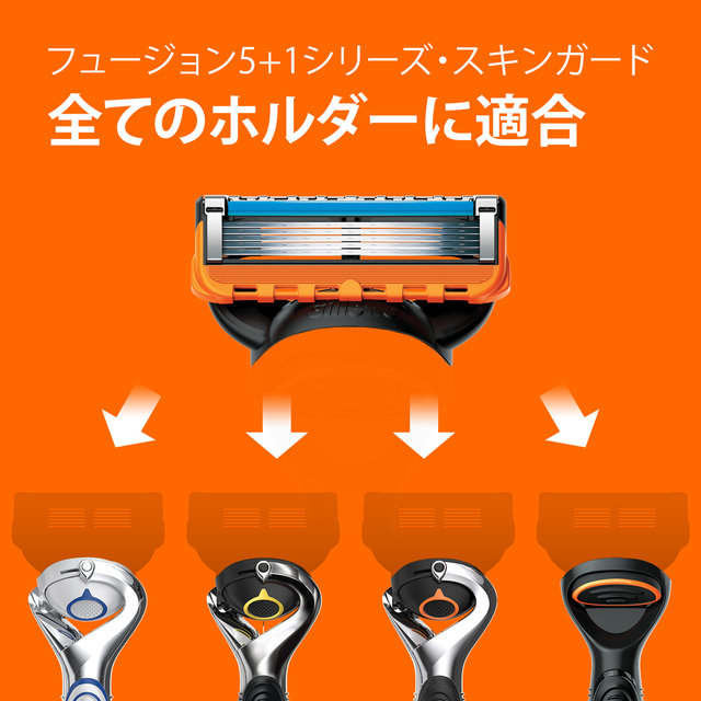 ジレット フュージョン 電動タイプ カミソリ 6個セット ジレット フュージョン 電動タイプ 髭剃り カミソリ 替刃 8コ入