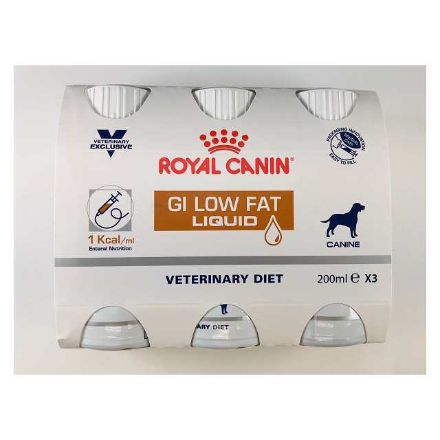 ロイヤルカナン 食事療法食 犬用消化器 低脂肪 リキッド 200ml×3本