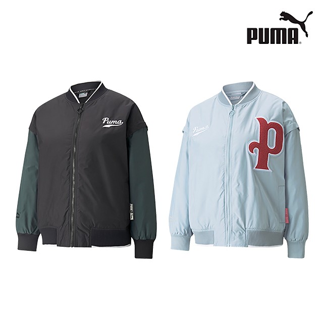 プーマ レディース アウター ジャンパー PUMA TEAM レターマン ...