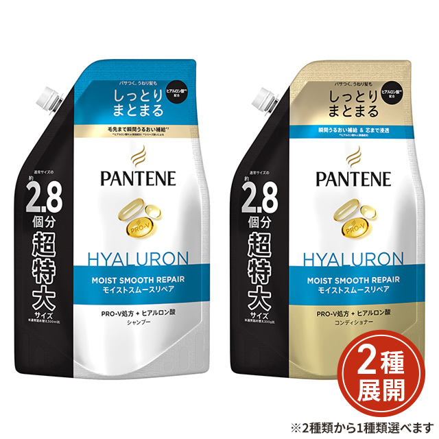 2種類から1種類選択] パンテーン モイストスムースリペア つめかえ超