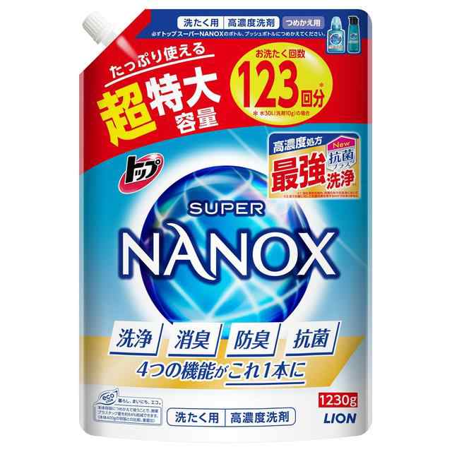 トップ スーパーNANOX つめかえ用超特大 さわやかなクリスタルソープの