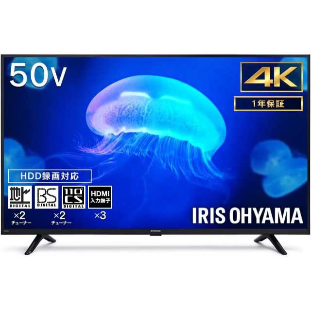 TCL 50K601U: 50インチ 4K 液晶テレビ (2019年製) - テレビ