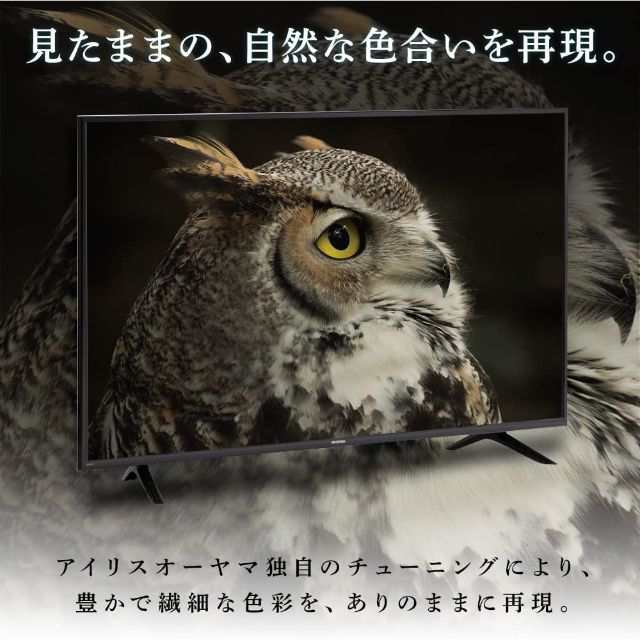 4K対応液晶テレビ 50V型 Fiona 50UB10PC ブラック アイリスオーヤマ 50