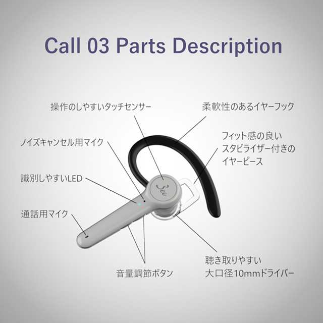 3ee Call03 ヘッドセット ノイズキャンセリングマイク マルチポイント