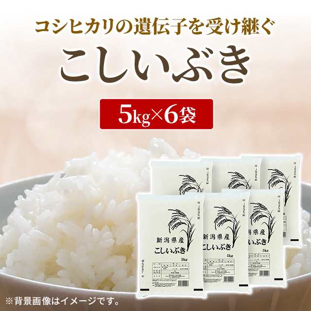 新米 令和5年産 米 お米 新潟県産 こしひかり 精米 30kg (5kg×6袋)