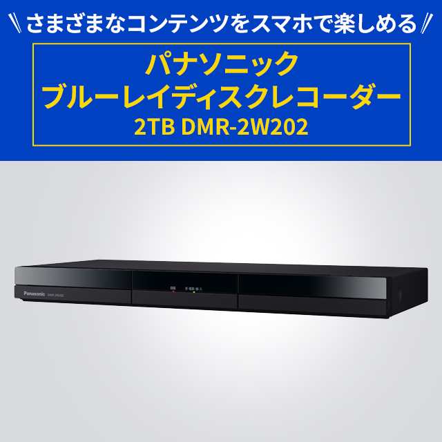 Panasonic ブルーレイディスクレコーダー DMR-2W202 - DVD・Blu-ray 
