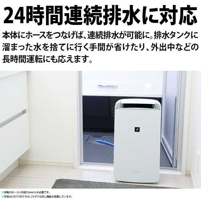 シャープ 除湿機 プラズマクラスター コンプレッサー方式 衣類乾燥除湿