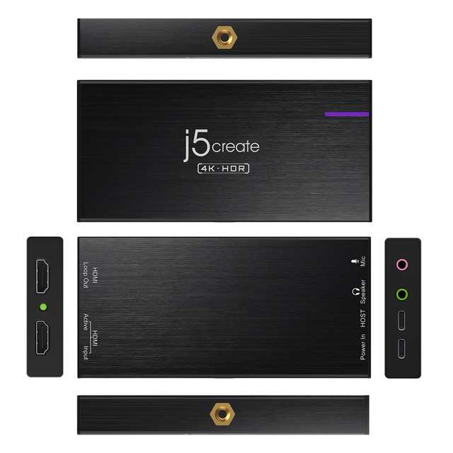 j5create 4k30fps録画配信 HDMI キャプチャーボード 4K60Hz 無