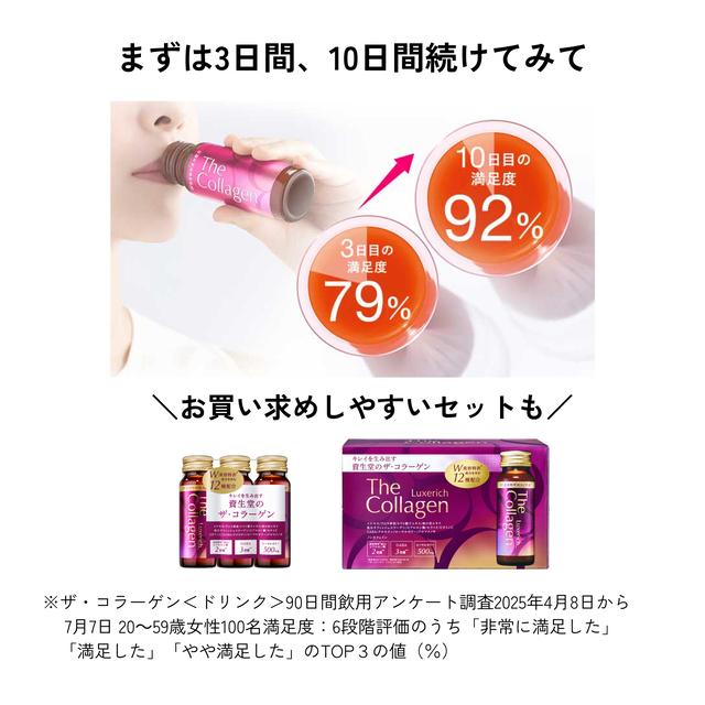 ザ・コラーゲン リュクスリッチ ドリンク 50mL×10本 資生堂 12種の美容