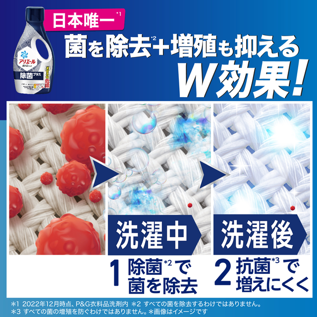 【1310g ×12袋セット】アリエール　漂白剤級の洗浄力超ジャンボ詰め替え アリエール 液体 超抗菌プレミアム 漂白剤級洗浄 詰め替え 超