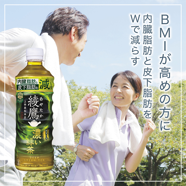 コカ・コーラ 綾鷹 濃い緑茶 525mL×24本（24本×1ケース） PET ラベル