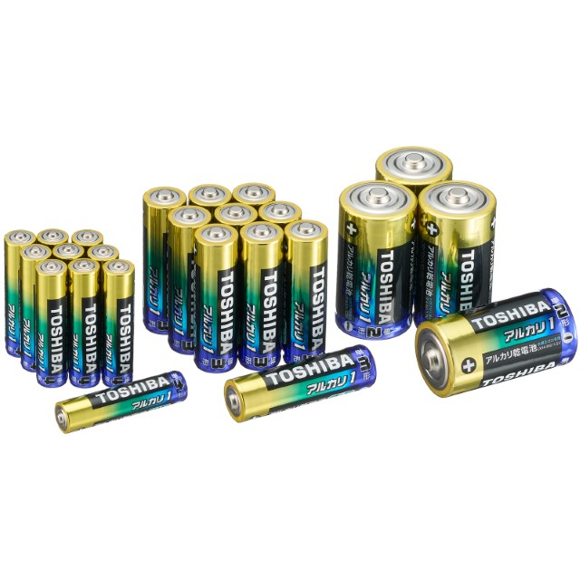 東芝 TOSHIBA 電池まとめパック アルカリ電池24本(単2/4本、単3/10本