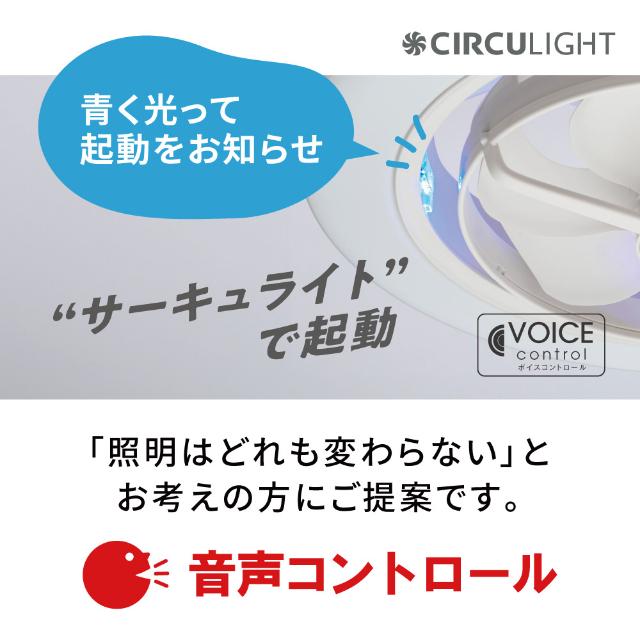 CIRCULIGHT EZシリーズ 音声コントロール スイングモデル DCC-SW12EV