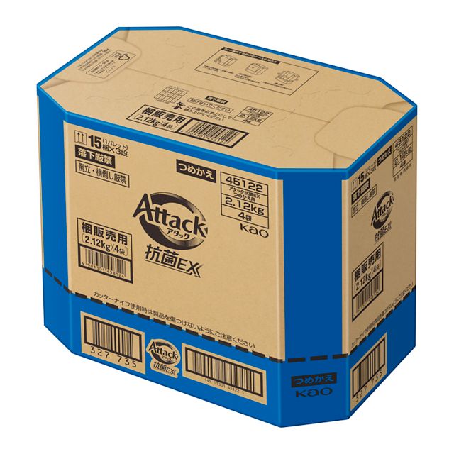 【2ケース販売(4袋入り)合計8袋】大容量 アタック抗菌EX 詰替用 2500ｇ Amazon.co.jp: アタック 【ケース販売】抗菌EX 部屋干し用 洗濯