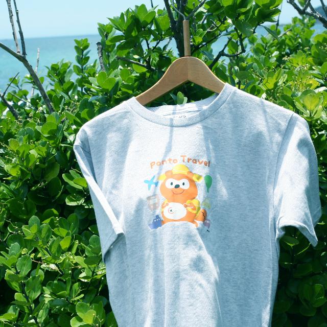 PontaパスTシャツ Lサイズ きゅーすと ポンタ 旅Tシャツ（Lサイズ） Ponta Tシャツ グッズ レディース メンズ