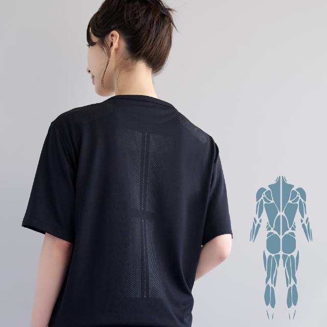 リカバリーTシャツ ARW-01 BK DOCTORAIR ドクターエア リカバリーウェア 疲労回復_2