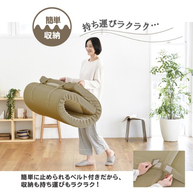 nishikawa 西川 RAKURA ラクラ マットレス シングル 丸巻き 97×200×9cm かため 高反発 3年保証 体圧分散 点で支える_9