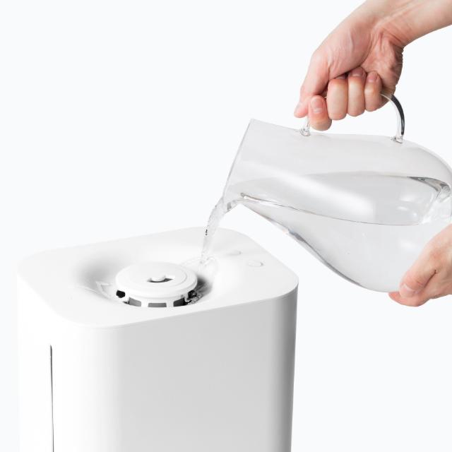 YAMAZEN 置き型加湿器 大容量タンク　KSFーGB401W 山善 YAMAZEN 加湿器 湿度センサー搭載スチームファン式加湿器 上部