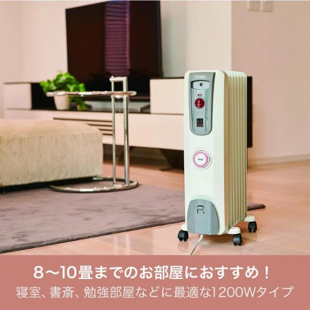 デロンギ オイルヒーター H770812EFSN-GY DeLonghi 電子タイマー付_2