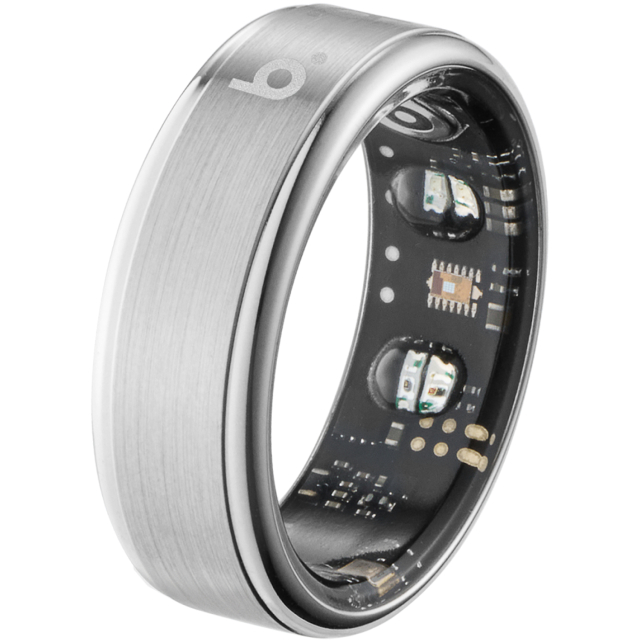 b.ring スマートリング ブリング シリーズG2 シルバー SS ステンレススチール メンズ レディース 健康管理 睡眠管理 防水 歩数計