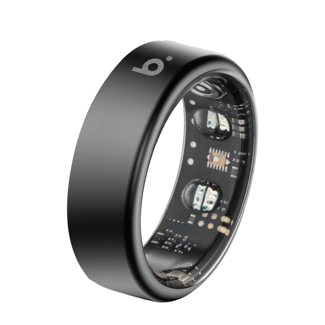 b.ring スマートリング ブリング シリーズG2 ブラック チタン メンズ レディース 健康管理 睡眠管理 防水 歩数計_1