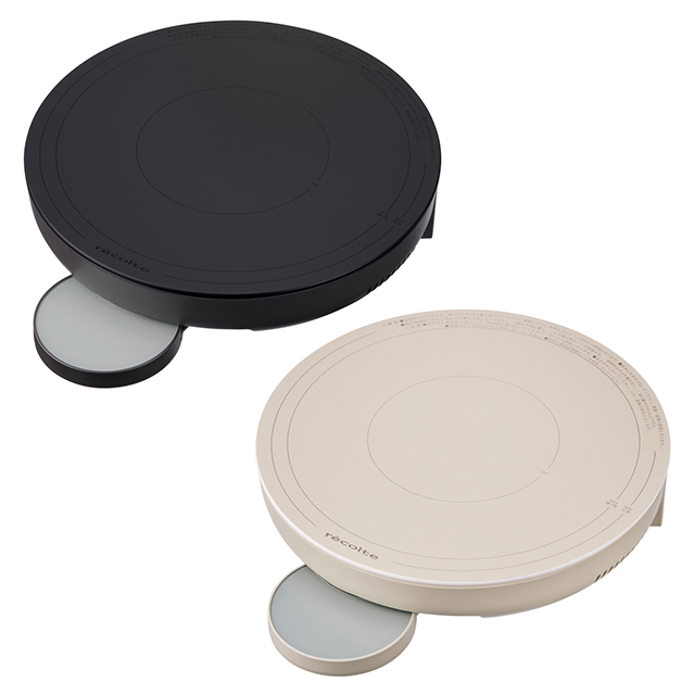 recolte レコルト 卓上IHヒーター RIH-1U レシピブック付き 立てて置けるスタンド付き 食卓を彩る丸型 IH対応鍋やフライパン、鉄・ほうろう・ステンレス製の調理器具が使える 火力180〜1200Wの7段階 加熱 低温調理 揚げ 保温の4モード