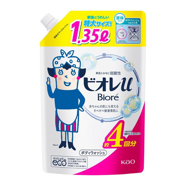 4種類から1セット選択] ビオレu ボディウォッシュ つめかえ用 1.35L 2
