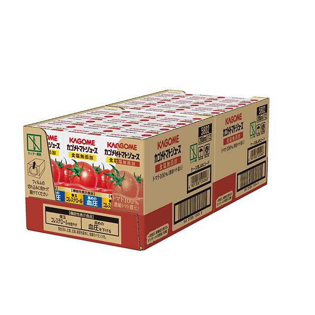 カゴメ カゴメトマトジュース 食塩無添加 200mL×48本 （24本×2