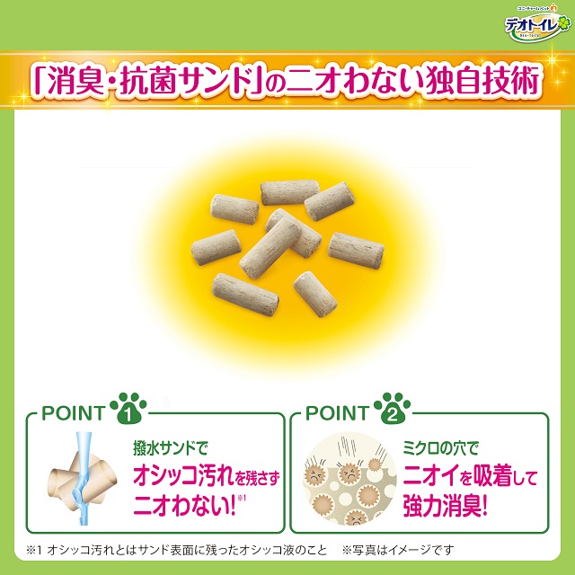 4種類から1セット選択] デオトイレ 猫用 消臭・抗菌サンド 大容量 4袋