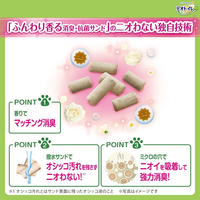 4種類から1セット選択] デオトイレ 猫用 消臭・抗菌サンド 大容量 4袋